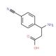 3-Amino-3-(4-cyanophenyl)propanoic acid (CAS 80971-95-5) - chemical structure image