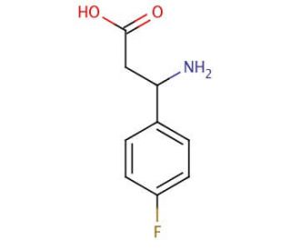 3-Amino-3-(4-fluorophenyl)propionic acid (CAS 325-89-3) - chemical structure image