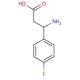 3-Amino-3-(4-fluorophenyl)propionic acid (CAS 325-89-3) - chemical structure image