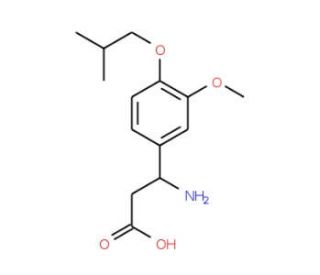 3-Amino-3-(4-isobutoxy-3-methoxyphenyl)-propanoic acid - chemical structure image