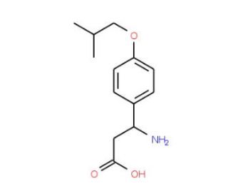 3-Amino-3-(4-isobutoxyphenyl)propanoic acid - chemical structure image