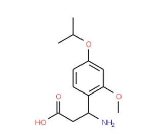 3-Amino-3-(4-isopropoxy-2-methoxyphenyl)-propanoic acid - chemical structure image