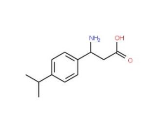 3-Amino-3-(4-isopropylphenyl)-propionic acid (CAS 117391-53-4) - chemical structure image
