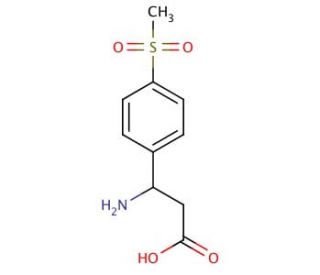 3-Amino-3-(4-methanesulfonyl-phenyl)-propionic acid - chemical structure image