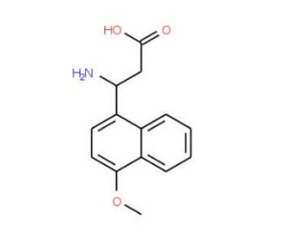3-Amino-3-(4-methoxy-1-naphthyl)-propanoic acid (CAS 499987-13-2) - chemical structure image