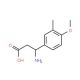 3-Amino-3-(4-methoxy-3-methylphenyl)propanoic acid (CAS 54503-17-2) - chemical structure image