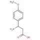 3-Amino-3-(4-methoxyphenyl)propionic acid (CAS 5678-45-5) - chemical structure image