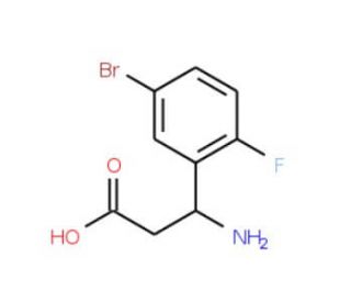 3-Amino-3-(5-bromo-2-fluorophenyl)propanoic acid - chemical structure image