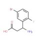 3-Amino-3-(5-bromo-2-fluorophenyl)propanoic acid - chemical structure image