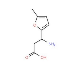 3-Amino-3-(5-methyl-2-furyl)propanoic acid (CAS 439121-19-4) - chemical structure image