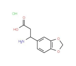 3-Amino-3-benzo[1,3]dioxol-5-yl-propionic acid hydrochloride - chemical structure image