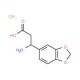 3-Amino-3-benzo[1,3]dioxol-5-yl-propionic acid hydrochloride - chemical structure image