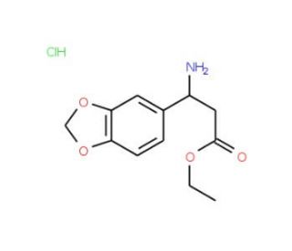 3-Amino-3-benzo[1,3]dioxol-5-yl-propionic acidethyl ester hydrochloride - chemical structure image