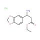 3-Amino-3-benzo[1,3]dioxol-5-yl-propionic acidethyl ester hydrochloride - chemical structure image