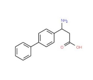 3-Amino-3-biphenyl-4-yl-propionic acid (CAS 63974-15-2) - chemical structure image