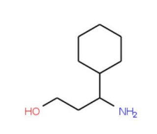 3-Amino-3-cyclohexyl-propan-1-ol (CAS 109647-95-2) - chemical structure image