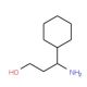 3-Amino-3-cyclohexyl-propan-1-ol (CAS 109647-95-2) - chemical structure image