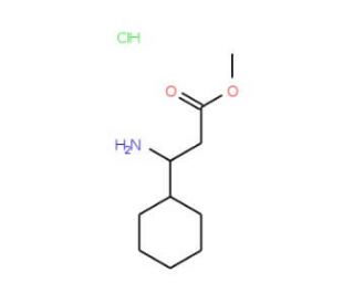3-Amino-3-cyclohexyl-propionic acid methyl ester hydrochloride - chemical structure image