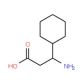 3-Amino-3-cyclohexylpropanoic acid (CAS 129042-71-3) - chemical structure image
