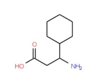3-Amino-3-cyclohexylpropanoic acid (CAS 91383-14-1) - chemical structure image