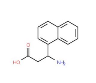 3-Amino-3-naphthalen-1-yl-propionic acid (CAS 100393-41-7) - chemical structure image