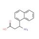 3-Amino-3-naphthalen-1-yl-propionic acid (CAS 100393-41-7) - chemical structure image