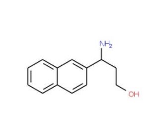 3-Amino-3-naphthalen-2-yl-propan-1-ol (CAS 683220-51-1) - chemical structure image