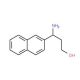 3-Amino-3-naphthalen-2-yl-propan-1-ol (CAS 683220-51-1) - chemical structure image