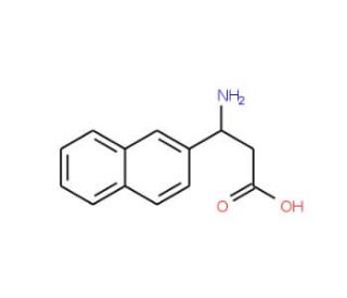 3-Amino-3-naphthalen-2-yl-propionic acid (CAS 129042-57-5) - chemical structure image