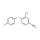 3-Amino-4-[(4-methylphenyl)sulfanyl]-benzenecarbonitrile - chemical structure image