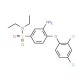 3-Amino-4-(2,4-dichloro-phenoxy)-N,N-diethyl-benzenesulfonamide - chemical structure image
