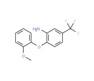 3-Amino-4-(2-methoxyphenoxy)benzotrifluoride (CAS 175135-08-7) - chemical structure image