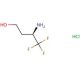 3-Amino-4,4,4-trifluoro-butan-1-ol hydrochloride - chemical structure image