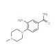 3-Amino-4-(4-methyl-piperazin-1-yl)-benzamide (CAS 842961-35-7) - chemical structure image