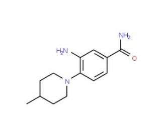 3-Amino-4-(4-methyl-piperidin-1-yl)-benzamide - chemical structure image