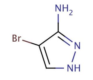 3-Amino-4-bromopyrazole (CAS 16461-94-2) - chemical structure image