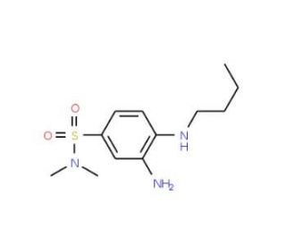 3-amino-4-(butylamino)-N,N-dimethylbenzenesulfonamide - chemical structure image