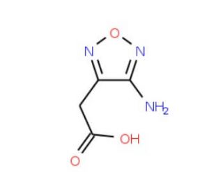 3-Amino-4-(carboxymethyl)furazane - chemical structure image