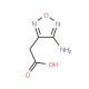 3-Amino-4-(carboxymethyl)furazane - chemical structure image