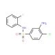 3-Amino-4-chloro-N-(2-fluoro-phenyl)-benzenesulfonamide - chemical structure image
