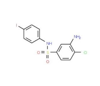3-Amino-4-chloro-N-(4-iodo-phenyl)-benzenesulfonamide - chemical structure image