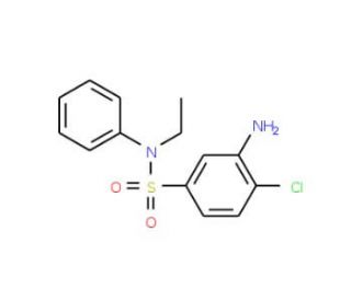 3-Amino-4-chloro-N-ethyl-N-phenyl-benzenesulfonamide - chemical structure image