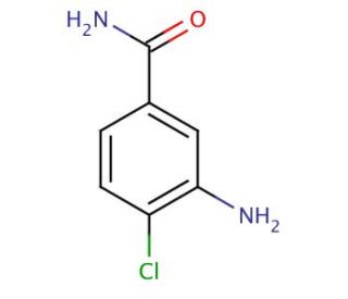 3-Amino-4-chlorobenzamide (CAS 19694-10-1) - chemical structure image