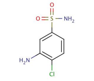 3-amino-4-chlorobenzenesulfonamide (CAS 29092-34-0) - chemical structure image