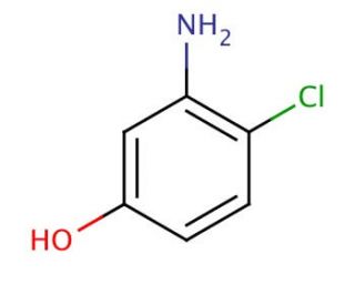 3-Amino-4-chlorophenol (CAS 16026-77-0) - chemical structure image