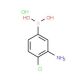 3-Amino-4-chlorophenylboronic acid, HCl (CAS 850568-45-5) - chemical structure image