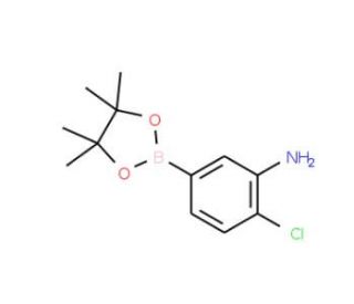 3-Amino-4-chlorophenylboronic acid, pinacol ester (CAS 850567-56-5) - chemical structure image