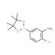 3-Amino-4-chlorophenylboronic acid, pinacol ester 的分子结构, CAS编号: 850567-56-5 3-Amino-4-chlorophenylboronic acid, pinacol ester (CAS 850567-56-5) - chemical structure image