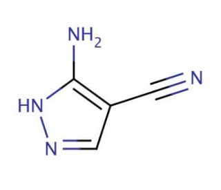 3-Amino-4-cyanopyrazole (CAS 16617-46-2) - chemical structure image