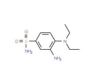 3-amino-4-(diethylamino)benzenesulfonamide (CAS 41893-78-1) - chemical structure image